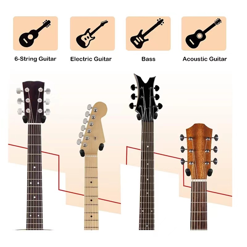 Guitar Wall Mount Hanger 3 Pack,Wood Guitar Holder,Easy to Install,Fits All Size Guitars,Bass,Mandolin,Banjo,Ukulele (Wood-3Pack) - Image 7