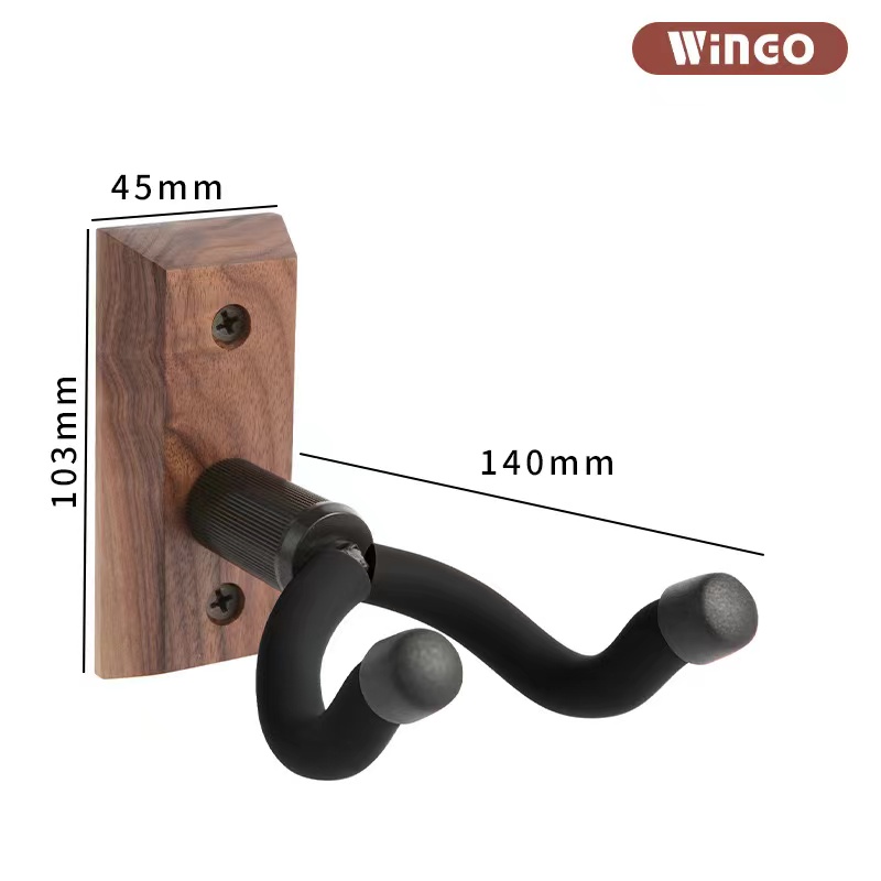 Guitar Wall Mount Hanger 3 Pack,Wood Guitar Holder,Easy to Install,Fits All Size Guitars,Bass,Mandolin,Banjo,Ukulele (Wood-3Pack) - Image 10