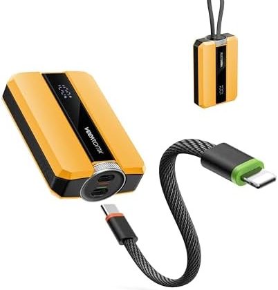 VEEKTOMX Power Bank 30W Fast Charging Portable Charger 10000mAh with Built in Versatile Cables USB C Powerbank Travel Essential