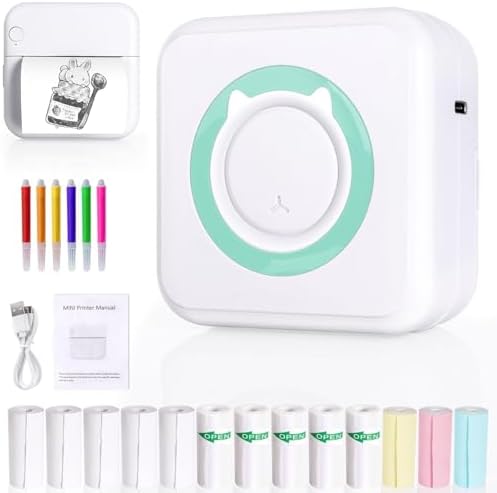Mini Sticker Printer for iPhone & Android - Blue - Image 2