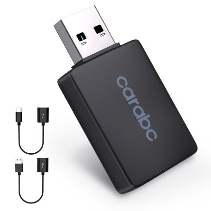 Wireless CarPlay adapter for iPhone black compact dongle image 16