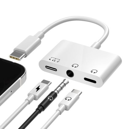 USB-C to 3.5mm Headphone and Charger Adapter