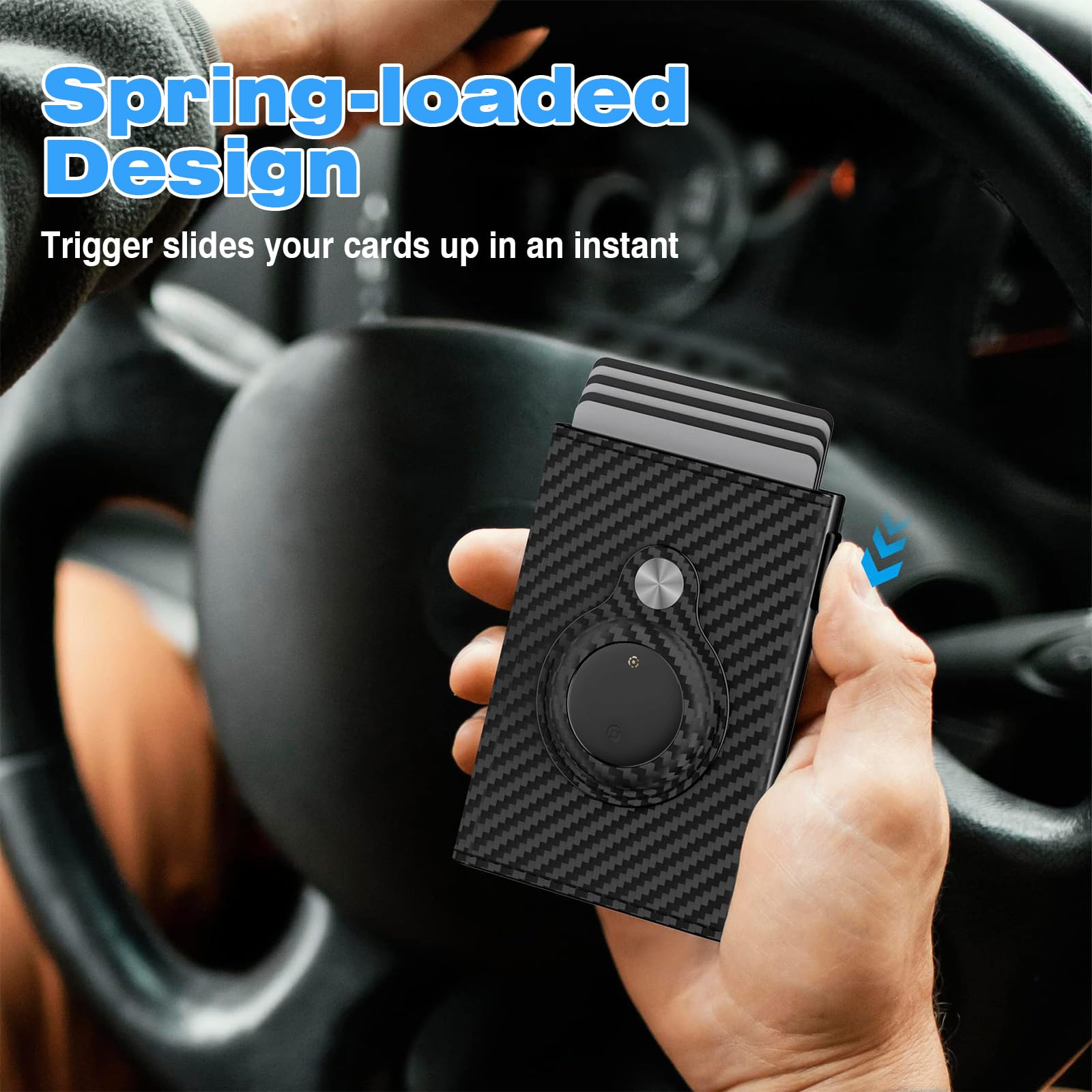 Smart Find My wallet black view 10