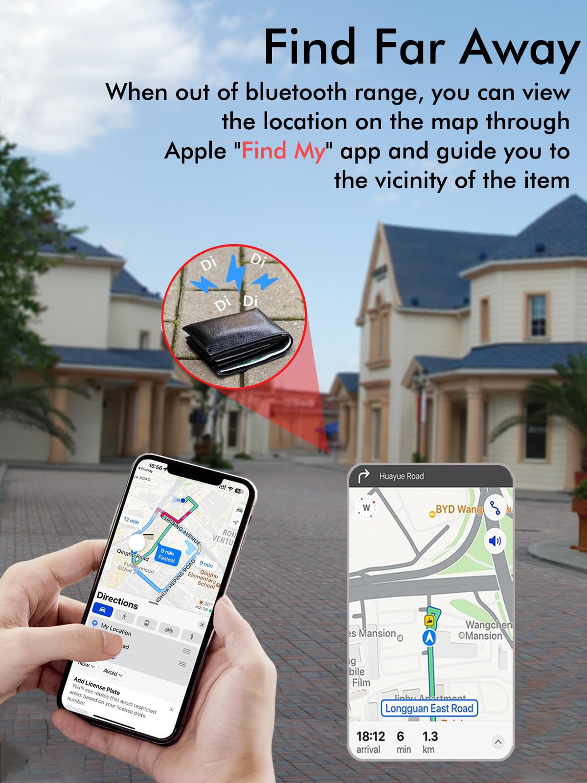 Smart Wallet Tracker Card - Wireless Charging, Works with Apple Find My image 4