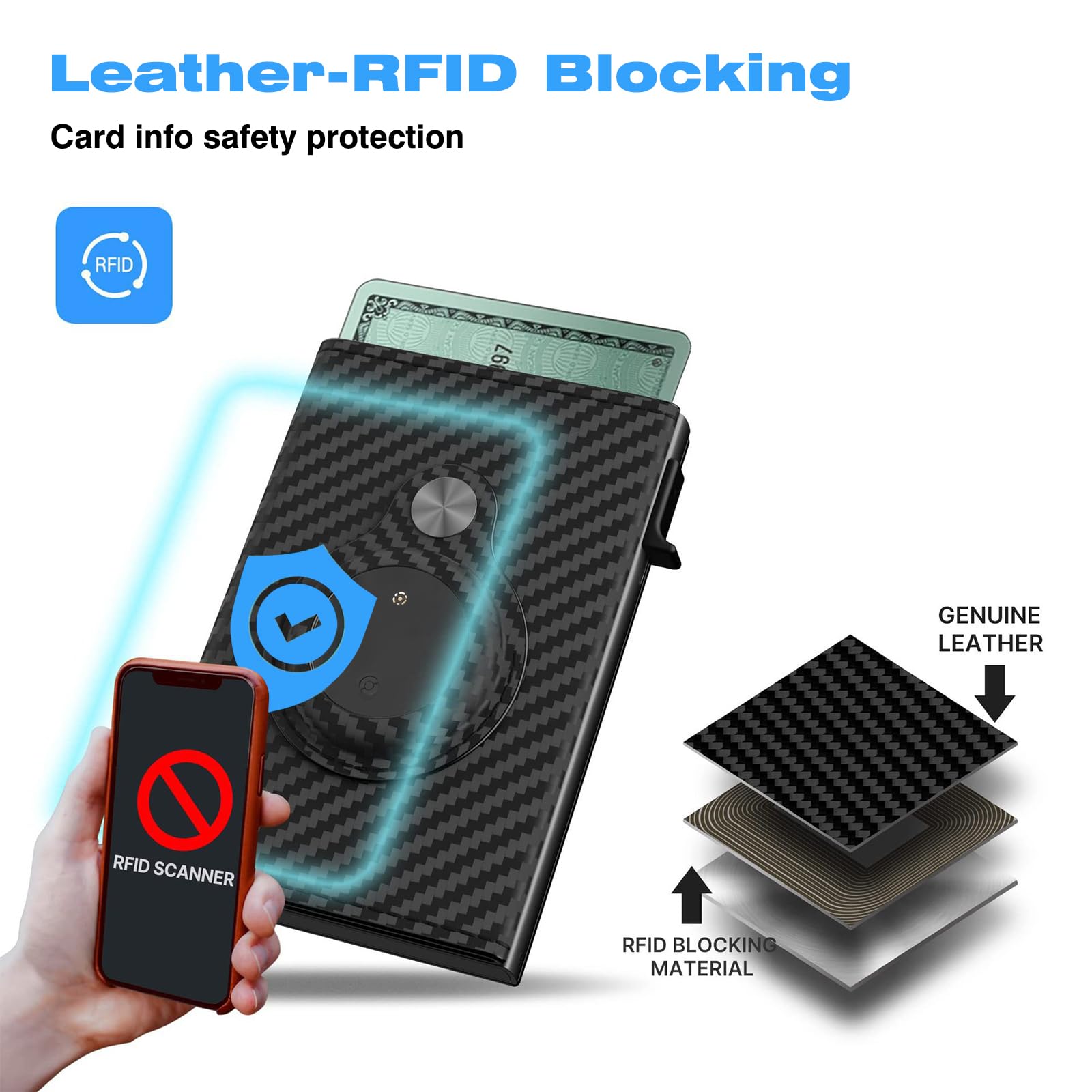 Smart Find My wallet black view 13