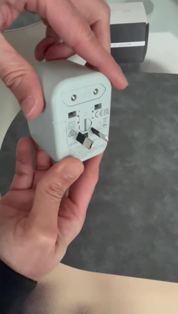 Universal Travel Adapter with 2 USB-C + 2 USB-A, Worldwide Plug, Green view 8