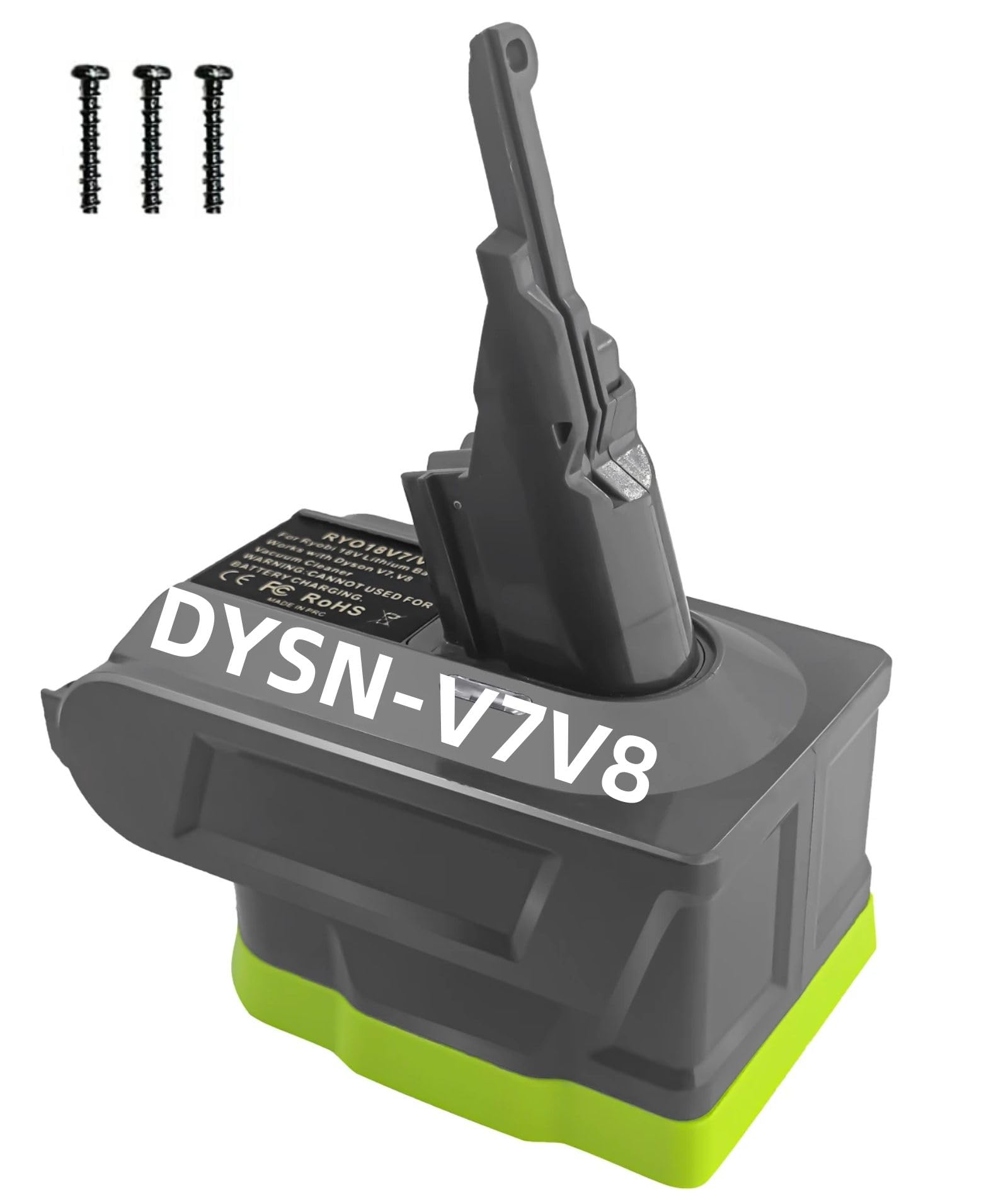 Ryobi 18V Battery Adapter for Dyson V7 & V8 Vacuum Cleaners